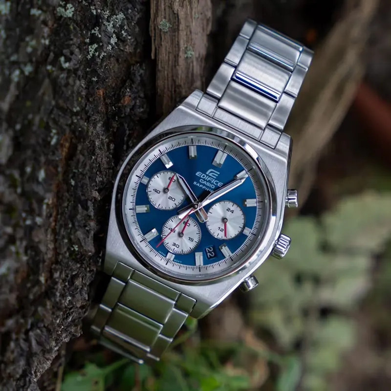 Casio Edifice Chronograph Blue Dial Men's Watch- EFB-730D-2AV